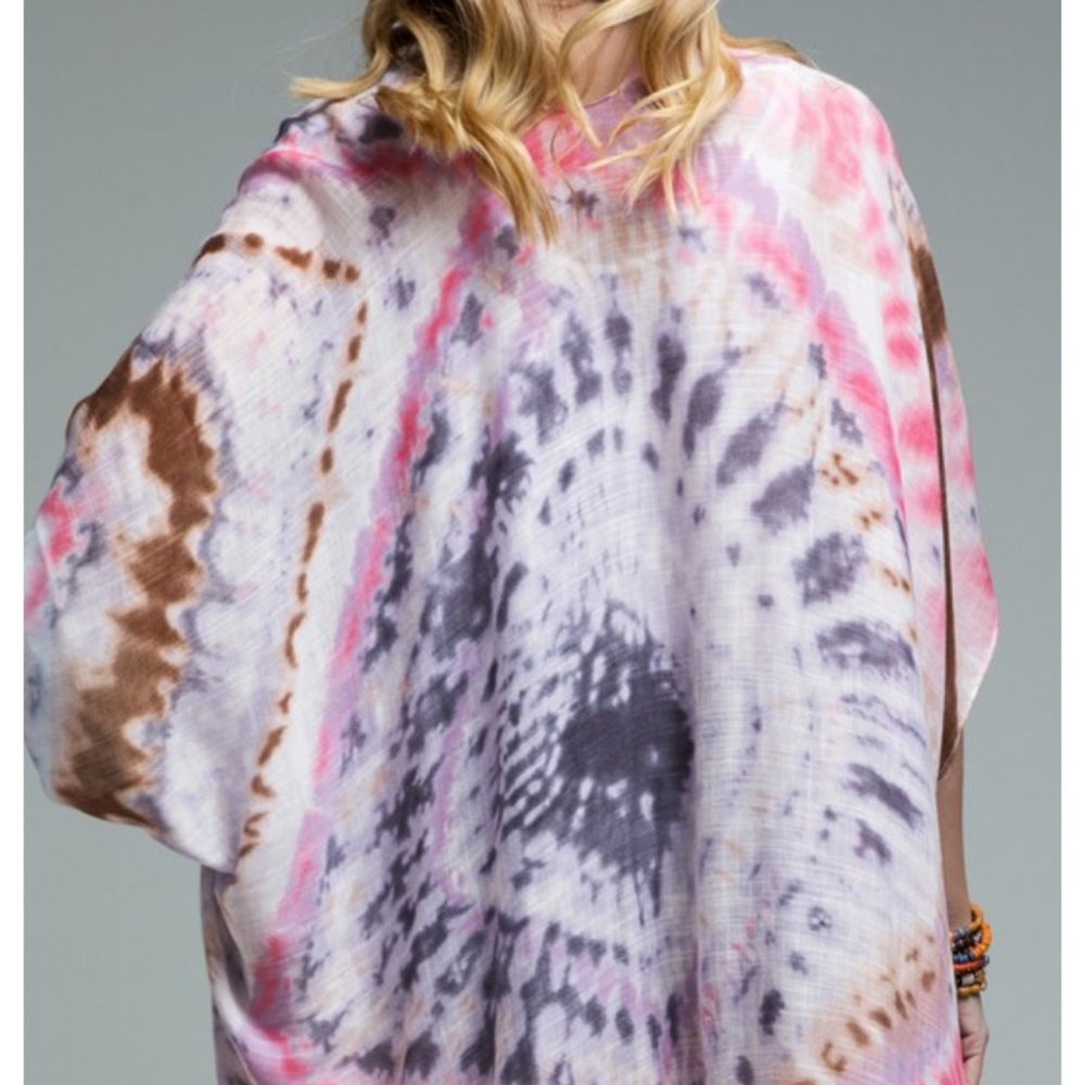S-XXL🌊Elliot Twist Tie Dye Festival Kimono New - Picture 3 of 3